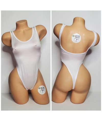 White with Your Choice Trim Color and Custom Logo Option 1 Piece Bodysuit Size SMALL